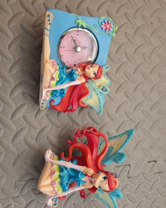 Soprammobili fatine con orologio no winx
