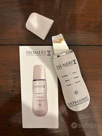 Ultrasonic spatula face cleaning device