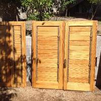 Persiane in legno nuove fissaggio a muro