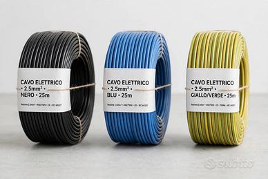 Matasse filo elettrico 2,5/4/6 mm