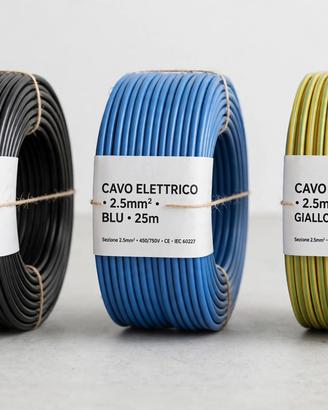 Matasse filo elettrico 2,5/4/6 mm