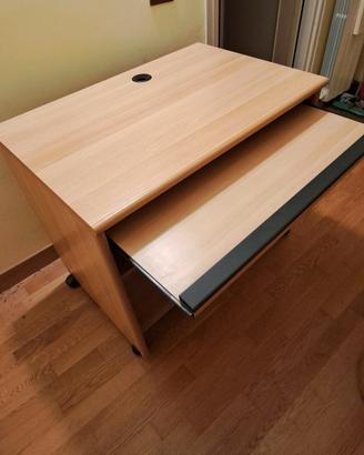 Scrivania porta PC in legno 