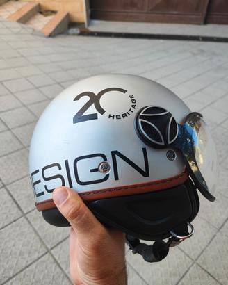 Casco Momodesign FGTR 20 Heritage argento tg.M