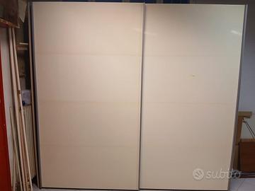 Armadio scorrevole bianco