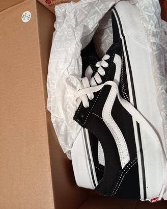 scarpe nuove vans tela nera 
