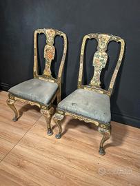 Coppia Sedie Veneziane '800