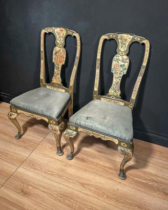 Coppia Sedie Veneziane '800