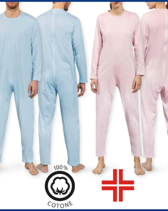 N° 8  pezzi pigiama intero sanitario donna