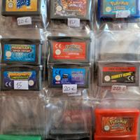 cartucce Nintendo game boy advance gba 