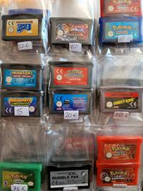 cartucce Nintendo game boy advance gba 