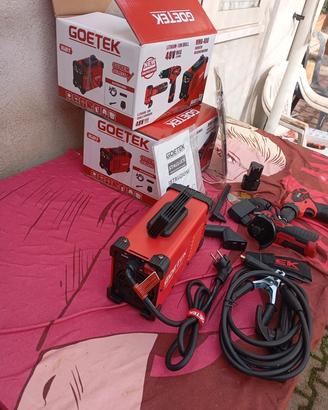 minisaldatrice 400Ah miniflex avvitatore 