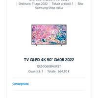 Tv QLED Samsung 50 pollici