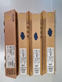 Lotto 4 Toner Original Giallo Ricoh MP C2551/C2051