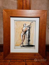 Mirko PAGLIACCI 40x30 con autentica