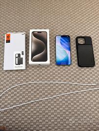 IPhone 15 Pro Max 256GB Titanio + cover Spigen