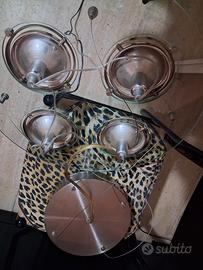 Lampadario Ikea Kvartett in vetro e metallo 