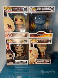 Lotto funko pop attack on titann
