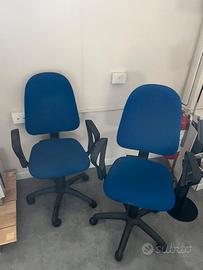 Sedie girevoli con rotelle