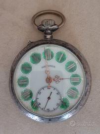 Antico Orologio Da Tasca in Argento