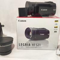 Canon Legria HF S21 e Convertitore WD-H58 07x