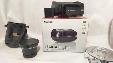 Canon Legria HF S21 e Convertitore WD-H58 07x