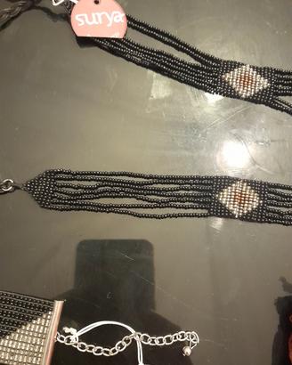 Parure bracciale e collana Surya
