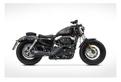 Zard Sport 2-1 Scarico XL Sportster Nero