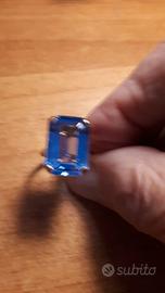 anello con acqua marina