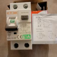 magnetotermico differenziale tipo a c40 nuovo 