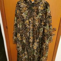 Poncho Mimetico Ghillie 3D Compatto 