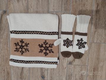 Sciarpa + guanti muffole