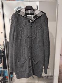 cardigan giubbotto lungo di lana