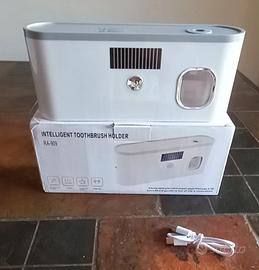 portaspazzolini con sterilizzatore luce UV 