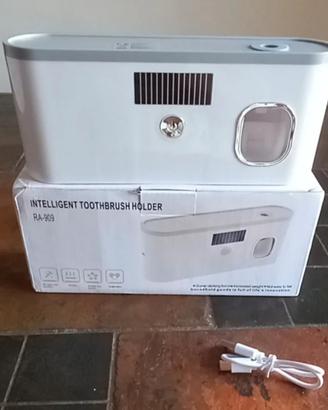 portaspazzolini con sterilizzatore luce UV 