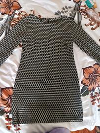 Vestito nero e bianco