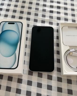 iPhone 15 128GB Azzurro – Perfetto – Con Scatola