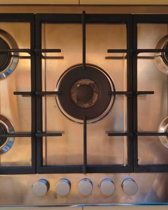Piano cottura Whirlpool 5 fuochi acciaio inox 