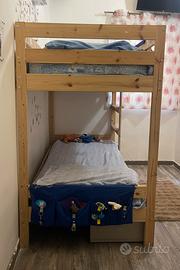 Letto a castello in legno