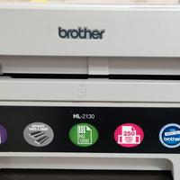 Brother hl-2130 laser con toner appena ricaricato 