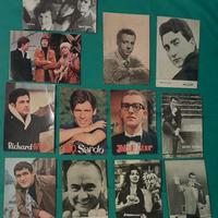 Cartoline musica-spettacolo a.'60, una autografata