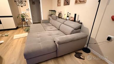 Divano letto con penisola
