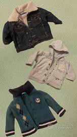 3 giacche per bambino 1-3 mesi