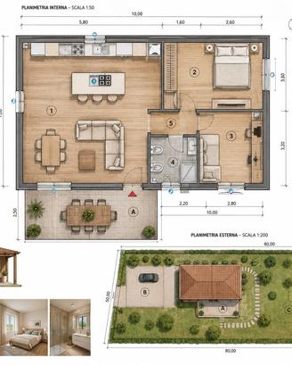 Terreno 4000mq + Progetto Villetta