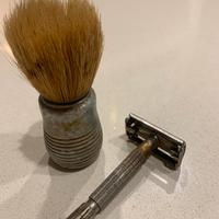 Pennello e rasoio vintage