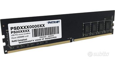 NUOVA Memoria Ram DDR4 8GB Patriot 3200Mhz