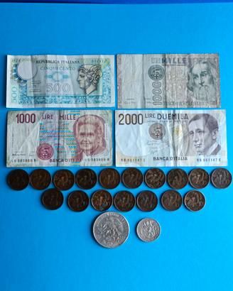 LOTTO N. 5  -  MONETE E BANCONOTE