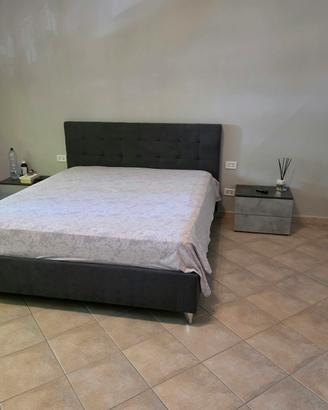 letto com contenitore + comodini 