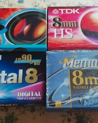 cassette video8 vhs-c vhs betamax vergini riciclo