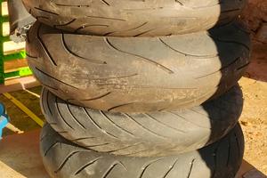 Gomme varie usate per moto