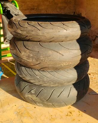 Gomme varie usate per moto